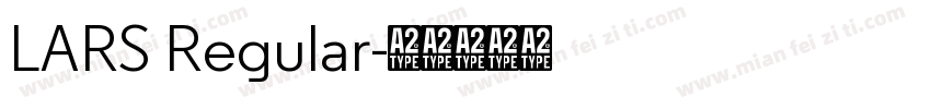 LARS Regular字体转换